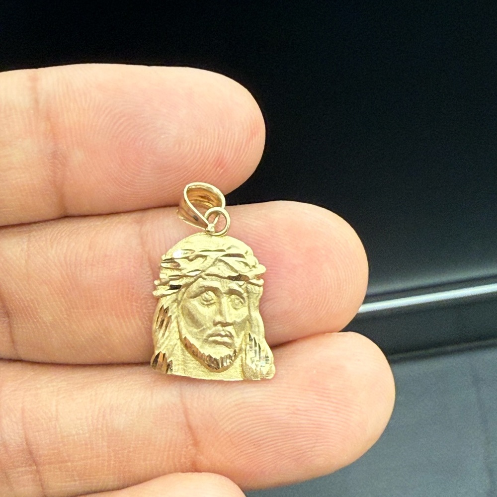 Gold Jesus Pendant Necklace